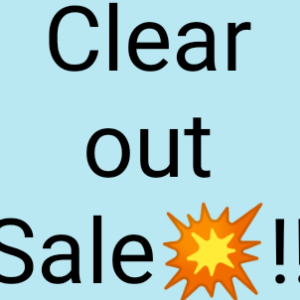 Clearout Sale!